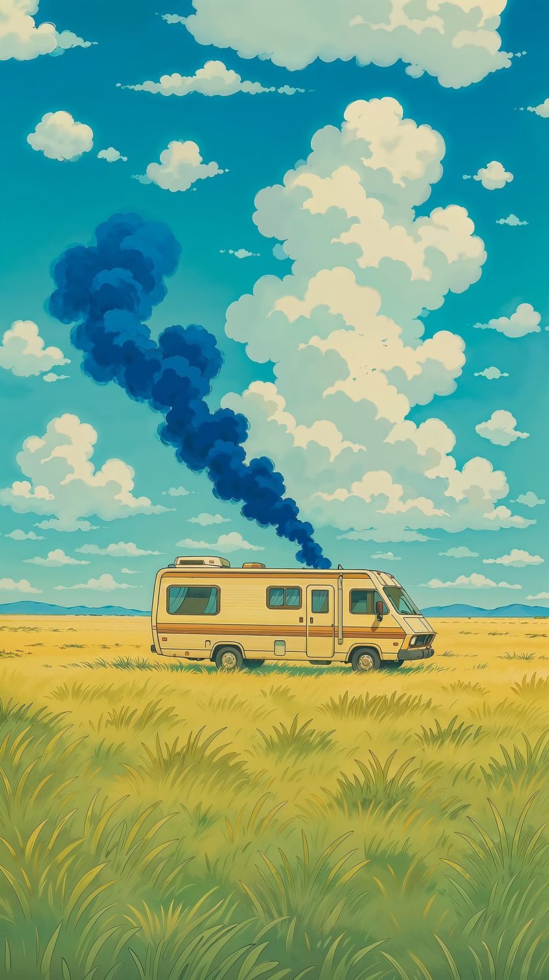 Ghibli style landscape