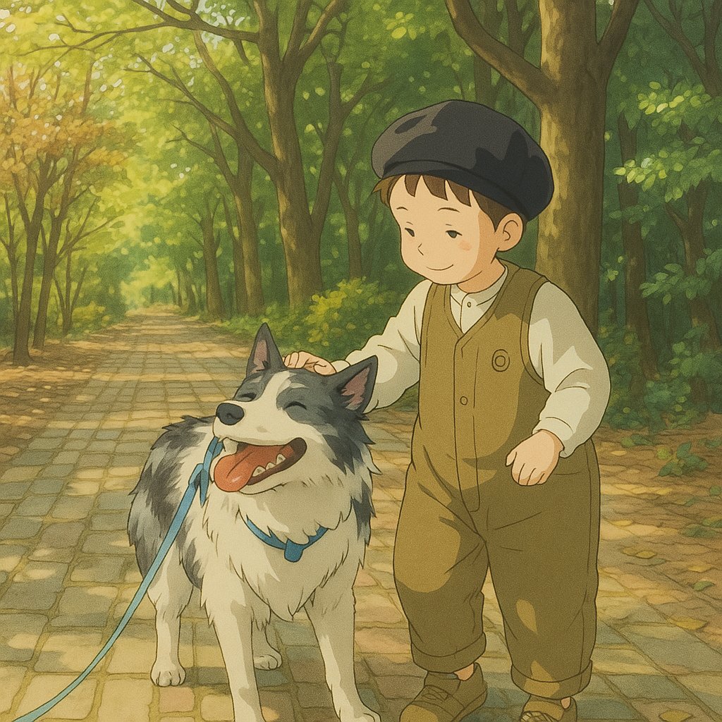 Ghibli style scene
