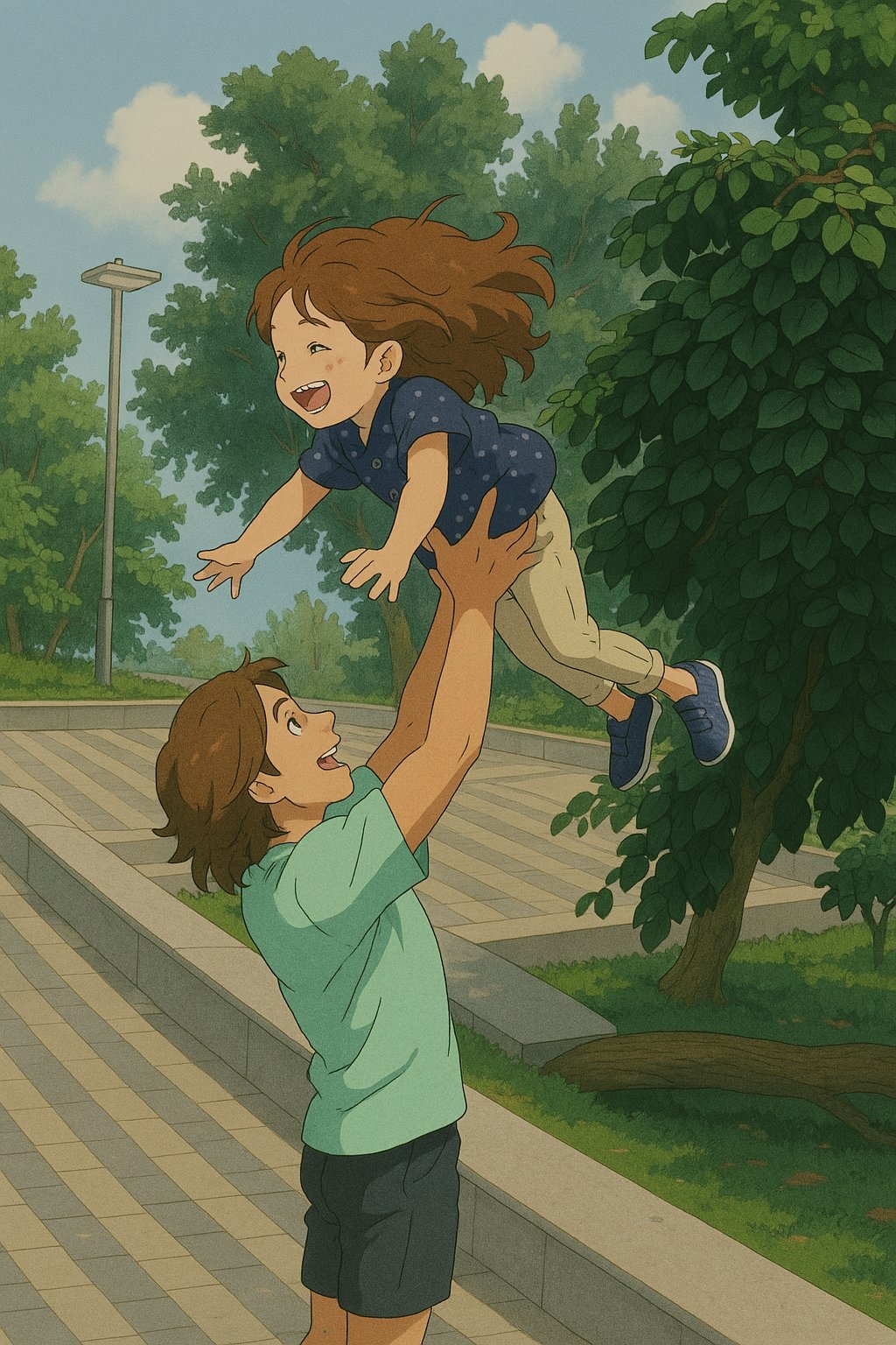 Ghibli style scene